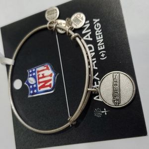 Alex and Ani NFL San Francisco 49era Silvertone Bracelet